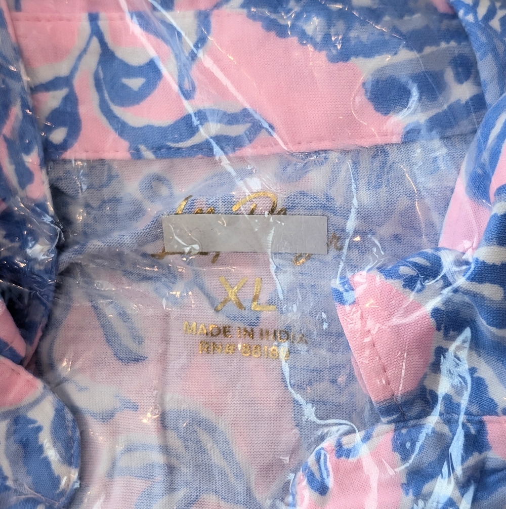 Lilly Pulitzer Pink and Blue Floral Maxi Dress - Picture 5 of 5